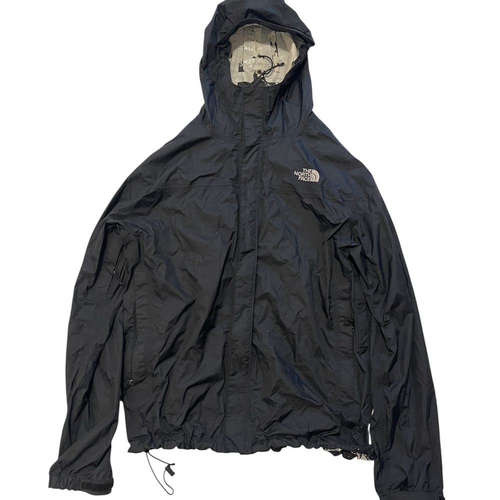 The North Face Black Raincoat with Hood